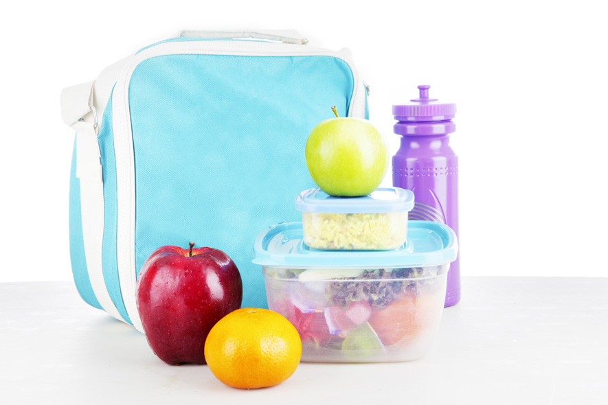 Lunch box with snacks
